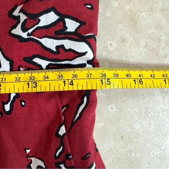 The Limited Red Coral Animal Print Strapless Mini Womens Size 8 Pockets Beach - Picture 10 of 16